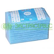 Тканевые салфетки для вымени многоразовые (голубые 40 шт) 500х340